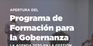 PROGRAMA DE FORMACIÓN PARA LA GOBERNANZA: LA AGENDA 2030 EN LA GESTIÓN MUNICIPAL